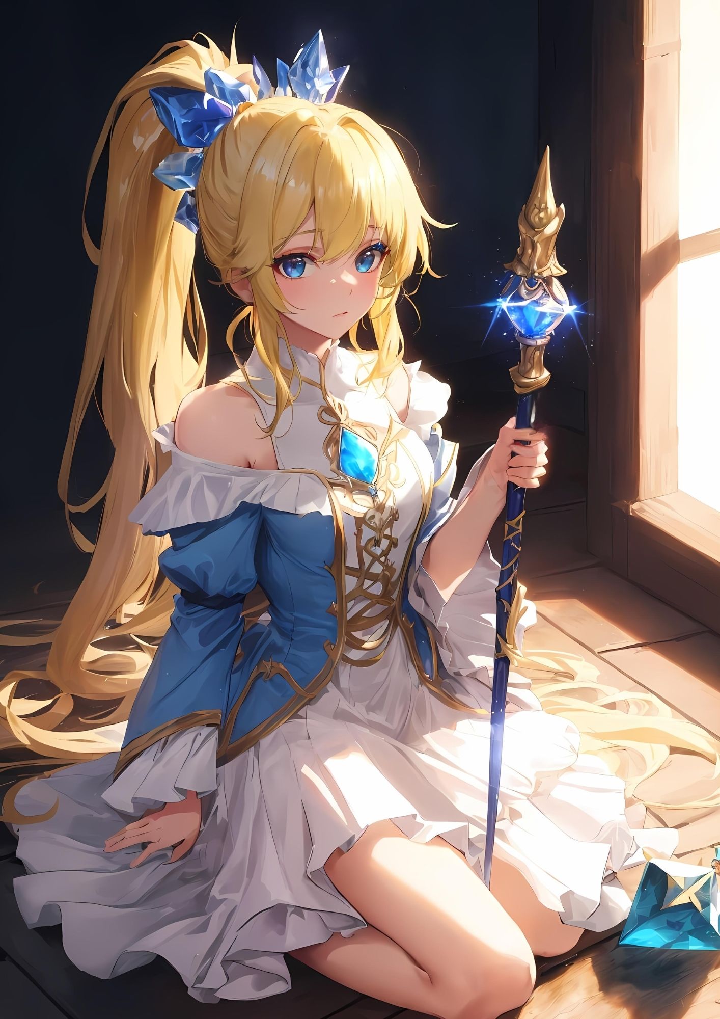 サンプル画像2:見習い魔法使いリササ 美乳魔法使いの悩まし写真集(fanzaAI画像創造shin) [d_425621]