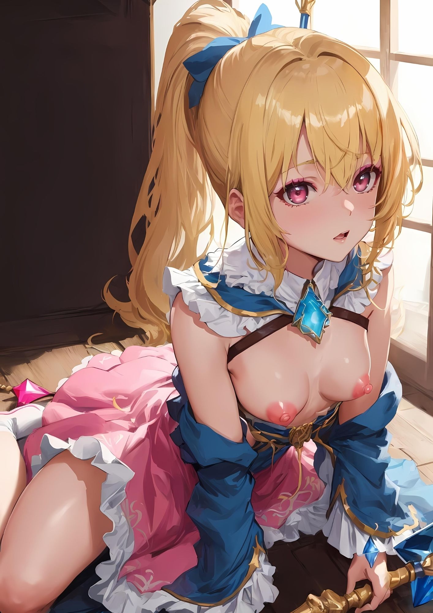 サンプル画像3:見習い魔法使いリササ 美乳魔法使いの悩まし写真集(fanzaAI画像創造shin) [d_425621]