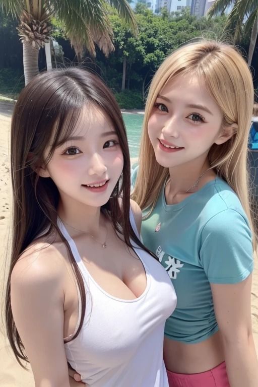 サンプル画像4:太陽と海と美女: 海辺の輝く瞬間(夢幻出版) [d_425683]