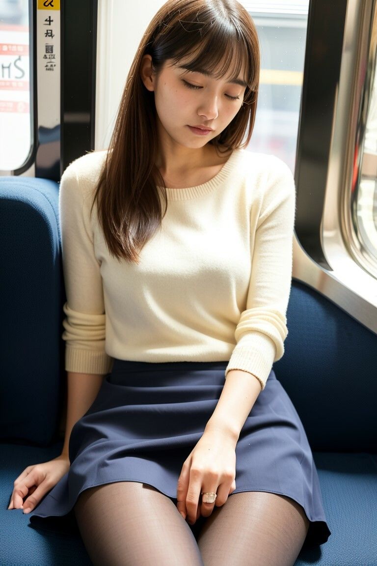 サンプル画像3:Generated Girls Collection vol.5 電車タイツ編(かまぼこ製造工場) [d_425720]