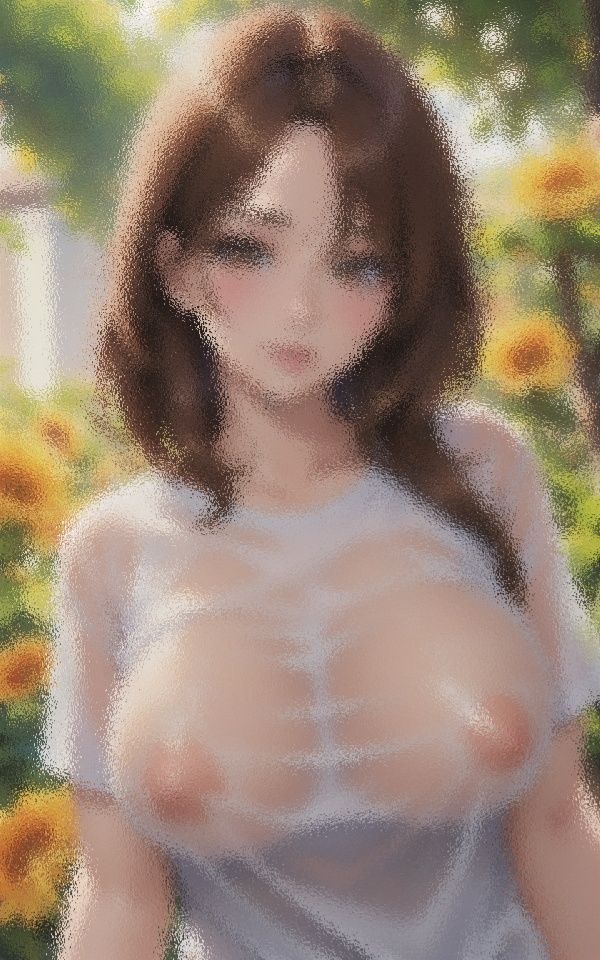 サンプル画像3:スケスケ乳首＆乳輪(美女のRAKUEN) [d_425764]