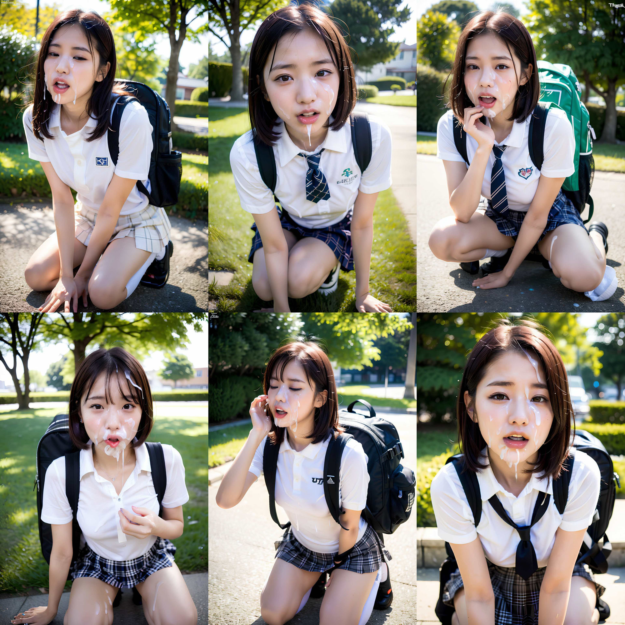 サンプル画像5:ものすごい顔射集 〜下校編〜(SakuraBooks) [d_425853]