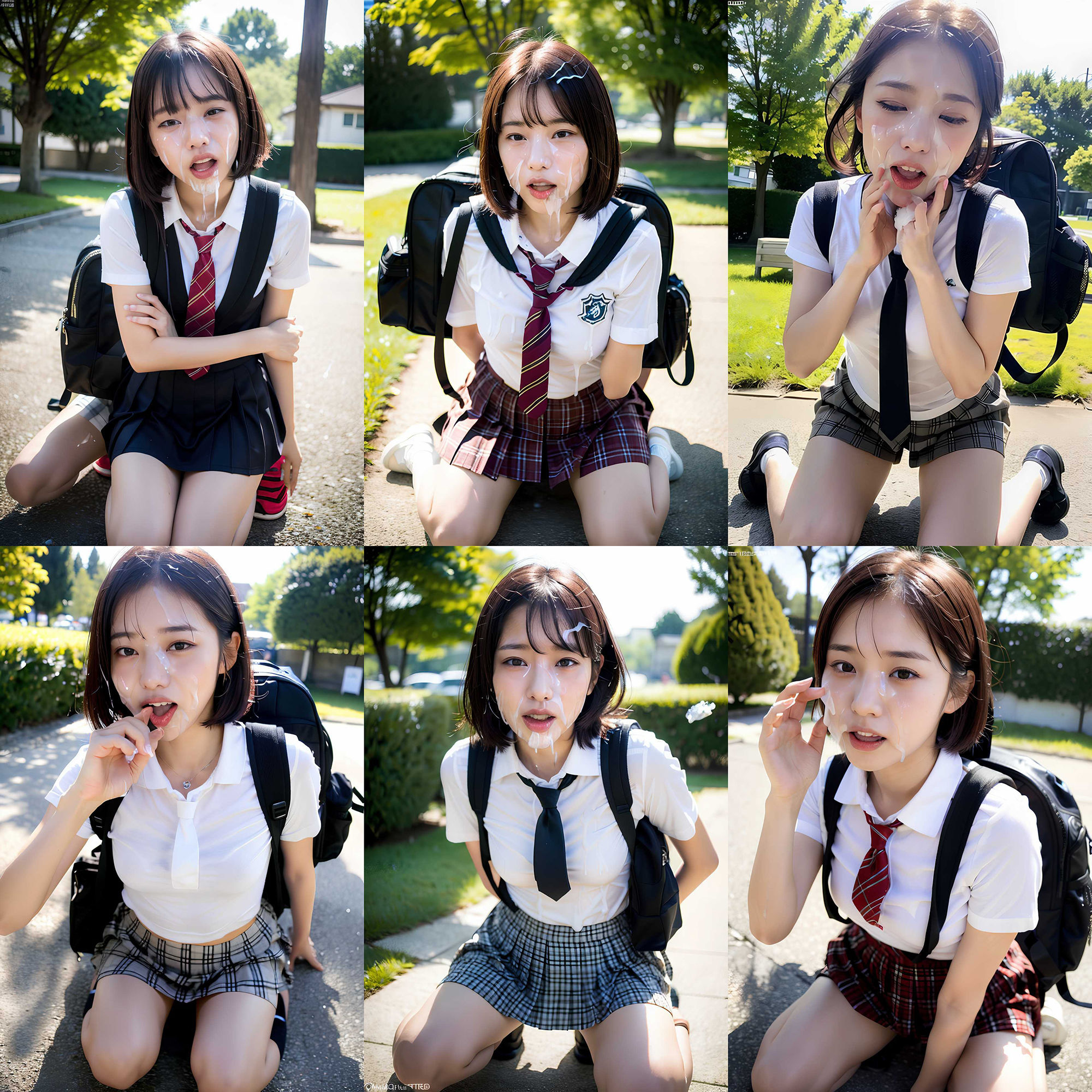 サンプル画像6:ものすごい顔射集 〜下校編〜(SakuraBooks) [d_425853]