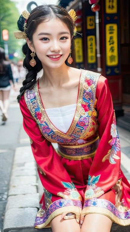 サンプル画像6:コスプレシリーズ Hunfu（漢服） na019-2(美伝プロジェクト) [d_425897]