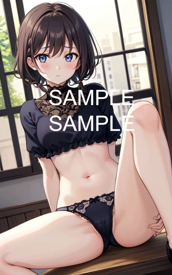 サンプル画像1:制服美女の開脚イラスト集(ラテ) [d_425917]