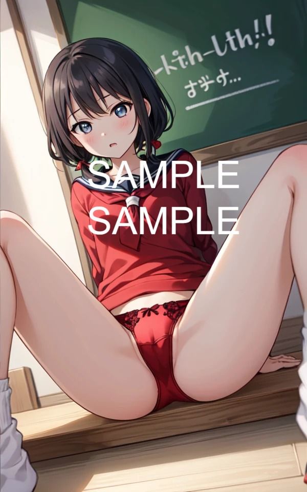 サンプル画像4:制服美女の開脚イラスト集(ラテ) [d_425917]