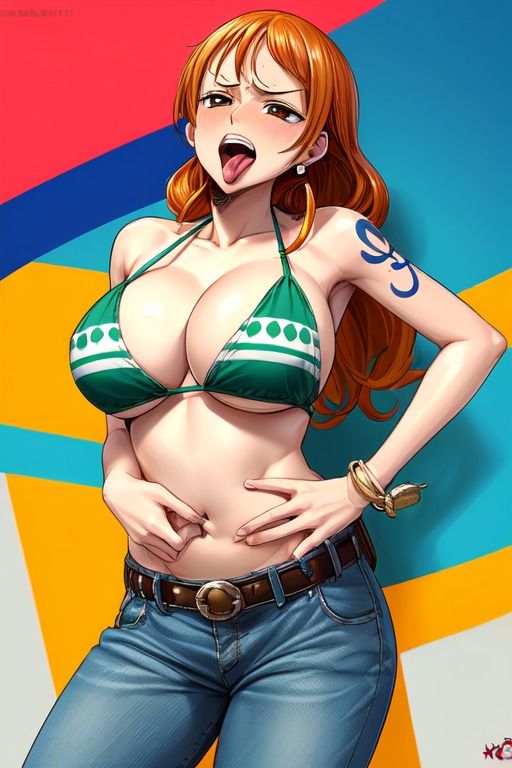 サンプル画像2:ナミのおへそ責め エロCG集(navel_navy) [d_425956]