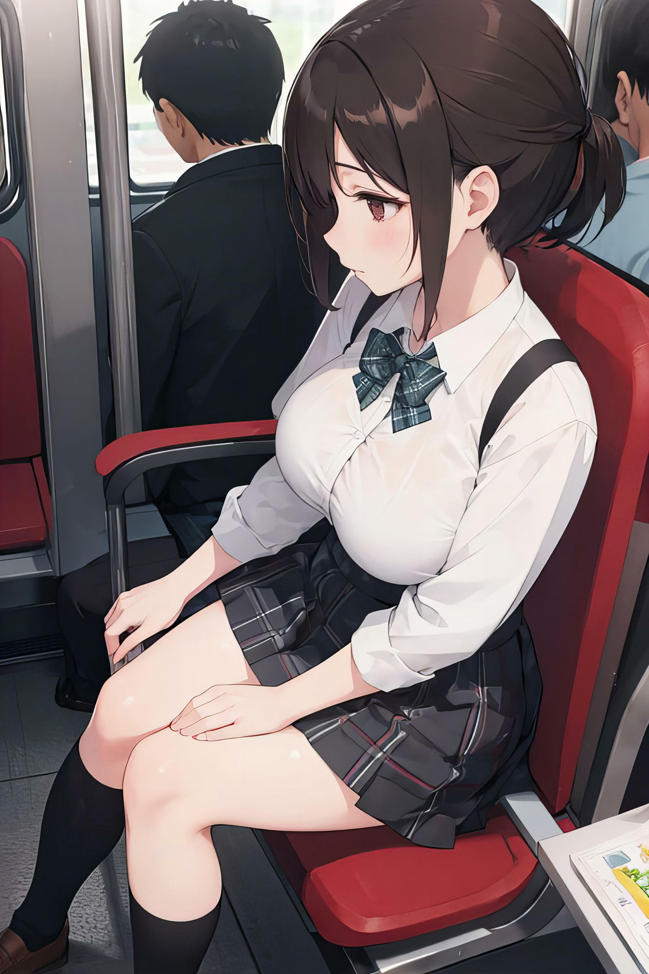 サンプル画像2:朝から中出し通勤電車・3【夢の男性専用車両】〈高画質CG集〉(暗黒おとなくらぶ) [d_425960]