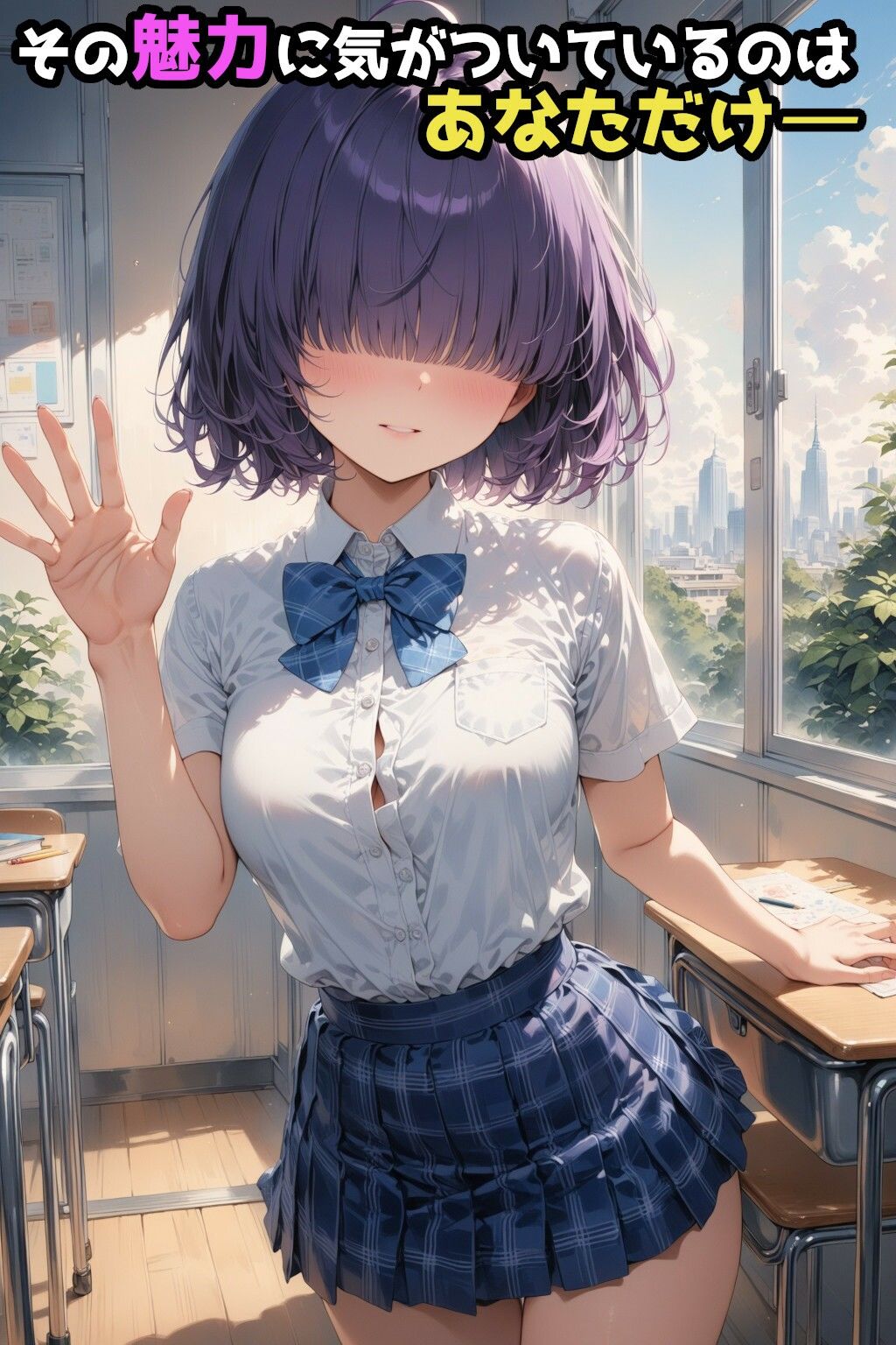 サンプル画像2:メカクレ彼女(AI天獄) [d_425975]