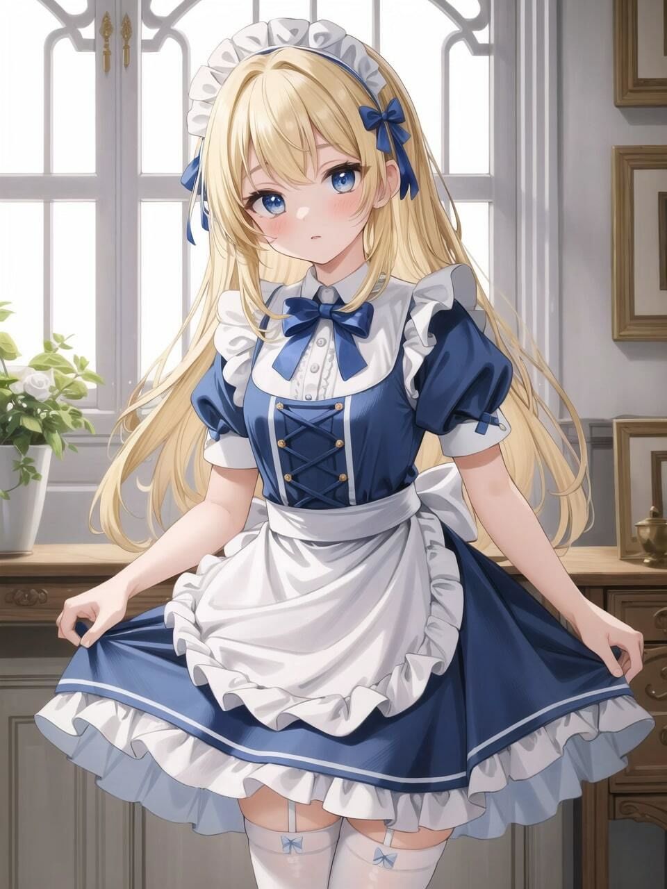 サンプル画像1:アリス風メイド着衣〜下着〜本番(ニャンコロジカル) [d_425995]