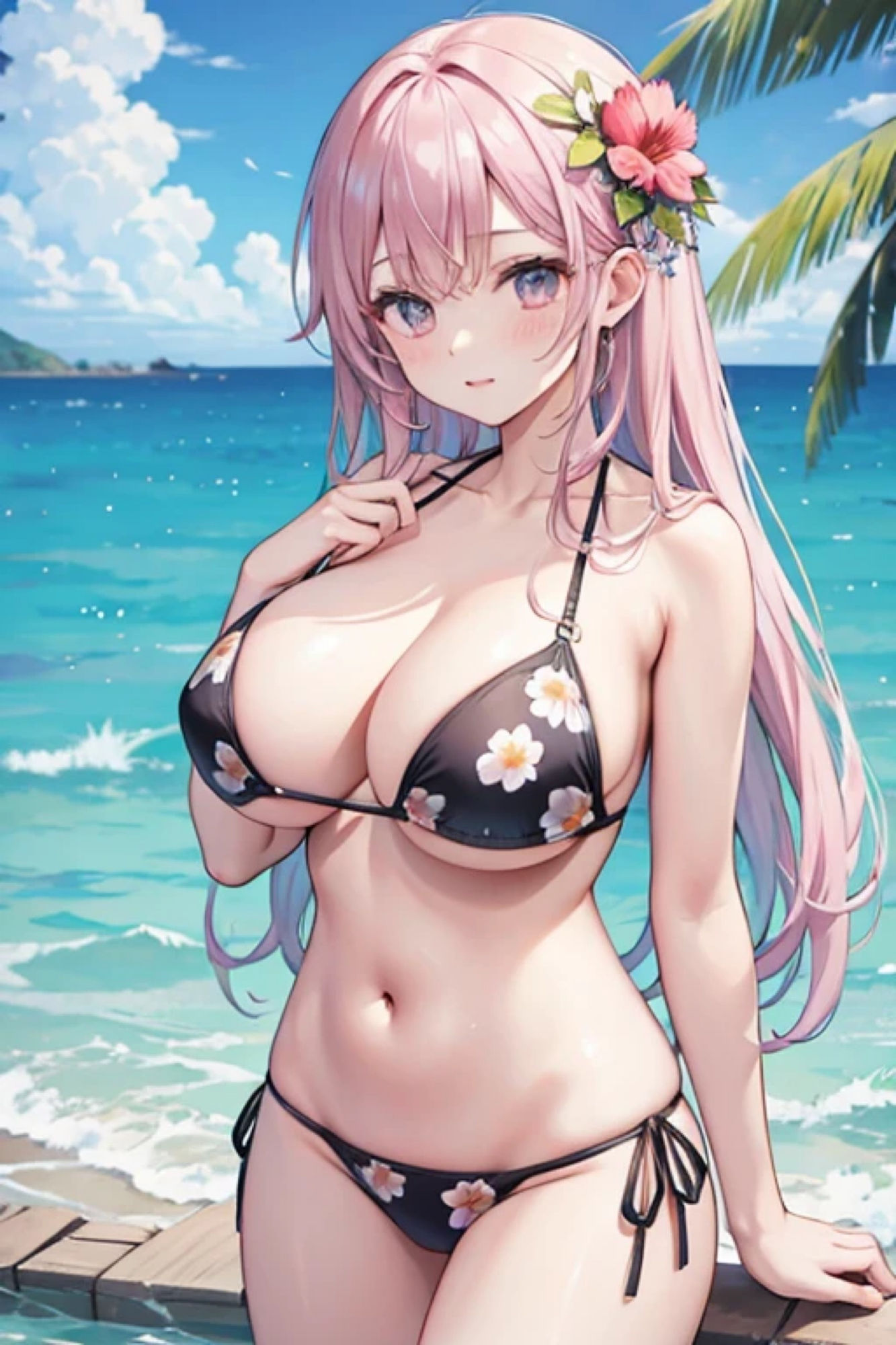 サンプル画像3:花柄ビキニのアレやコレ(rweb324) [d_426003]