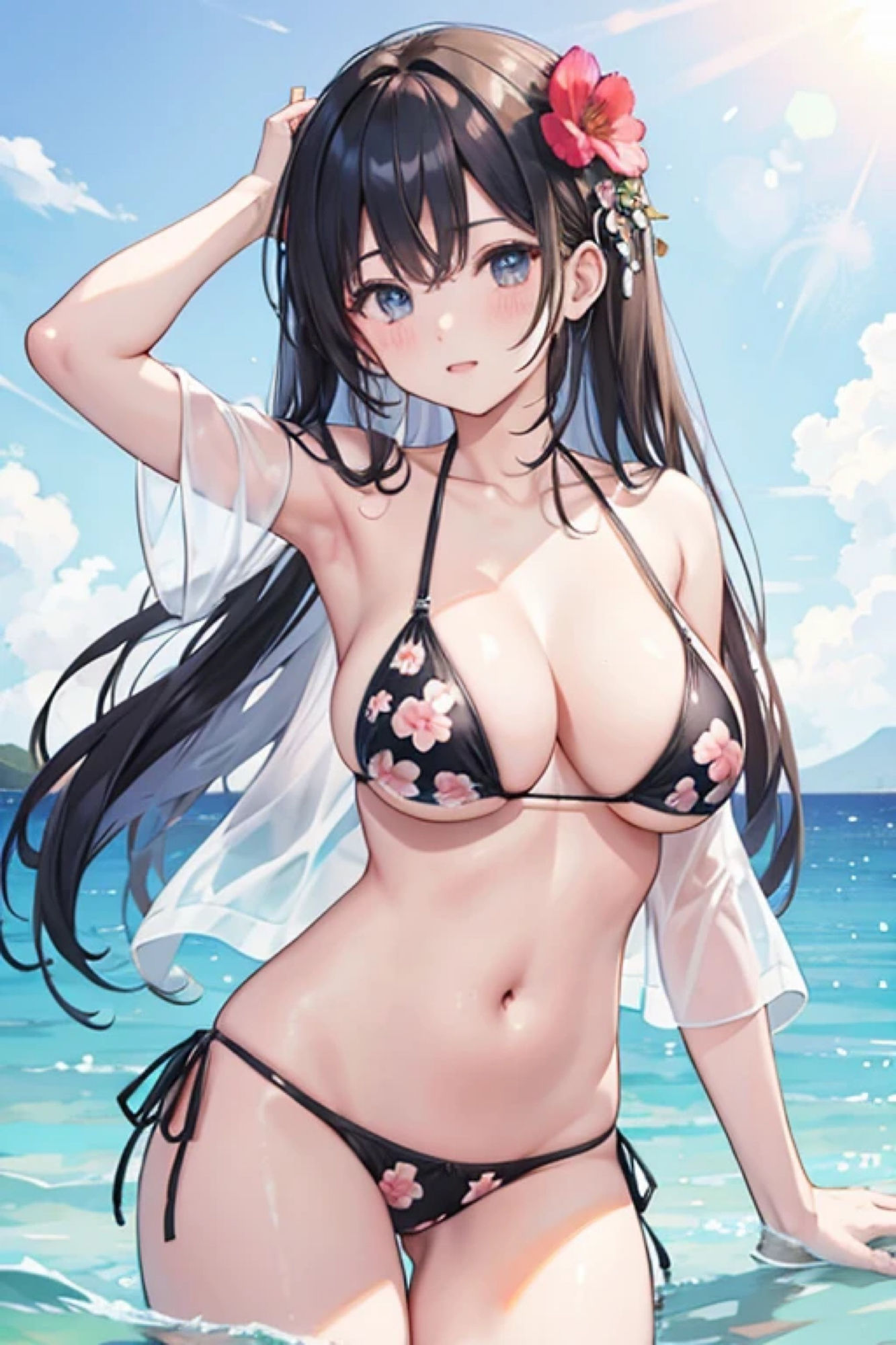 サンプル画像4:花柄ビキニのアレやコレ(rweb324) [d_426003]