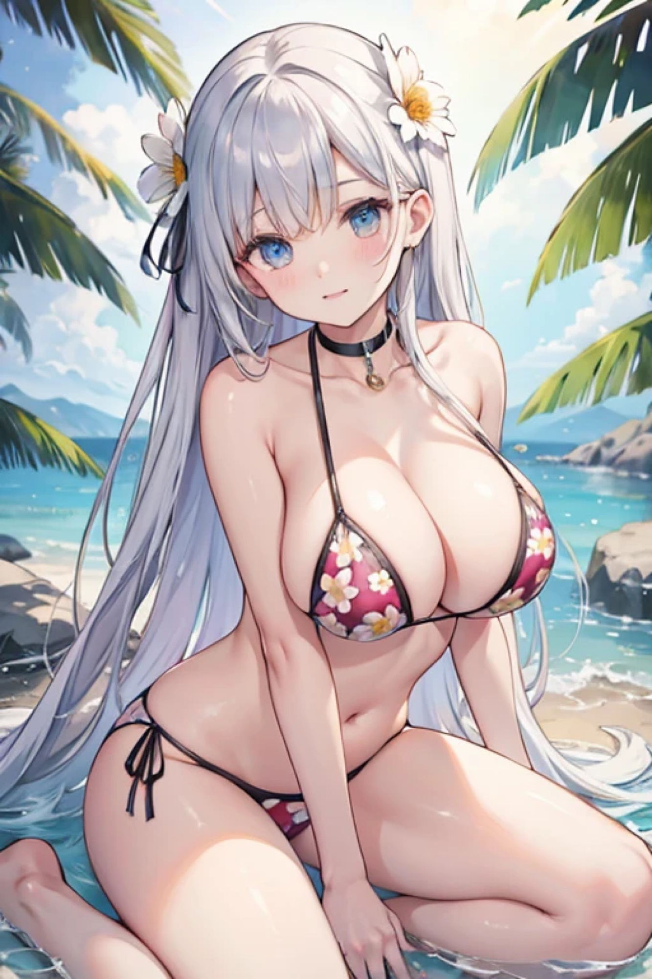 サンプル画像5:花柄ビキニのアレやコレ(rweb324) [d_426003]