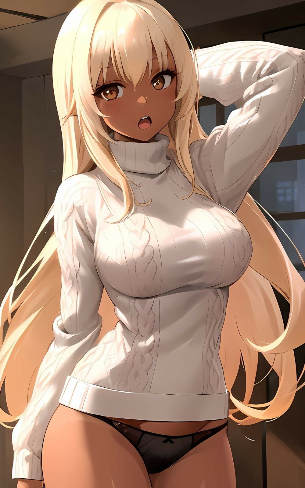 サンプル画像1:黒ギャル人妻性交日記(妄想美女出版) [d_426066]