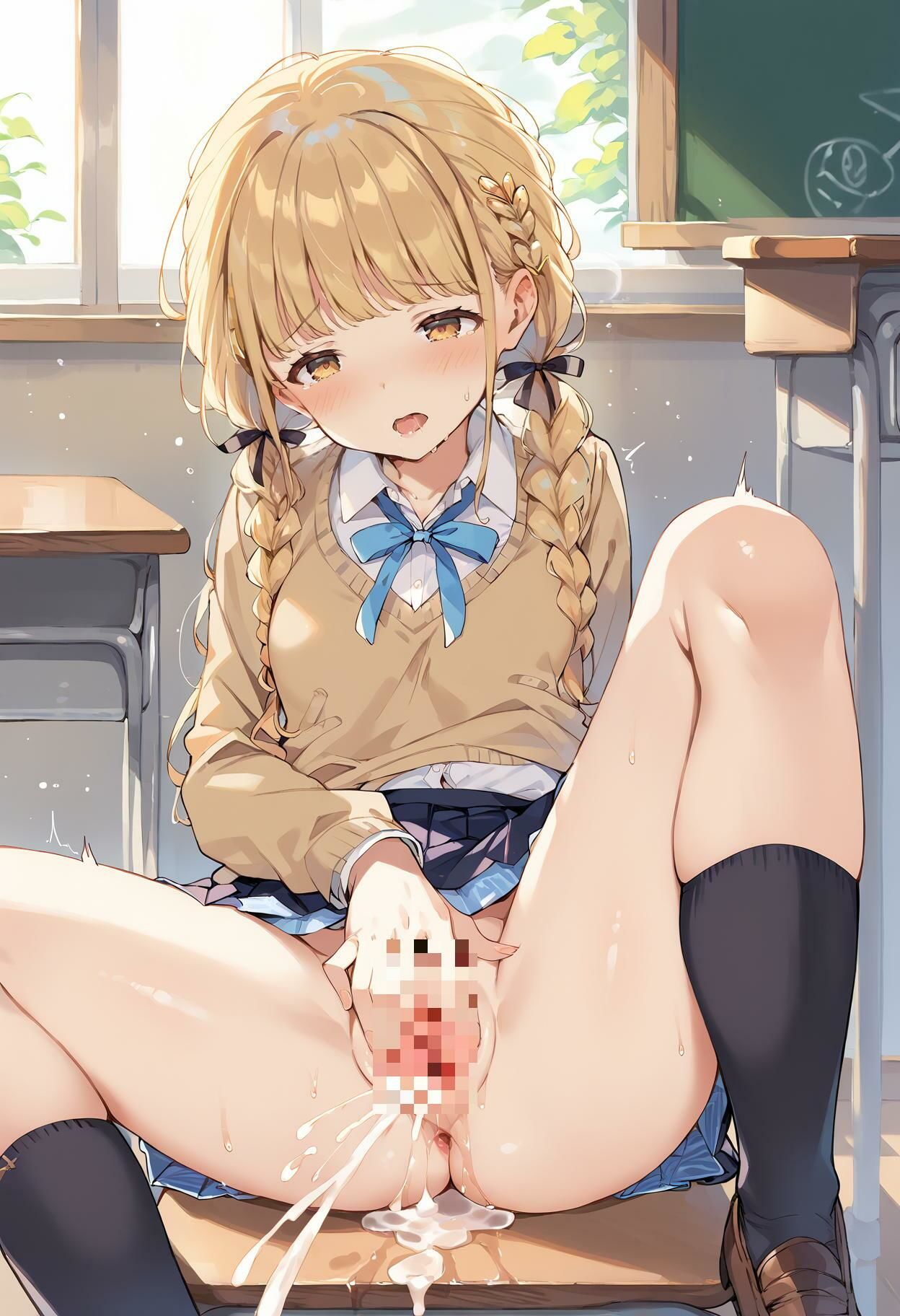 サンプル画像1:【藤◯こ◯ねのオナニー】オマンコ拡げて潮吹き(AI_Pussy) [d_426127]