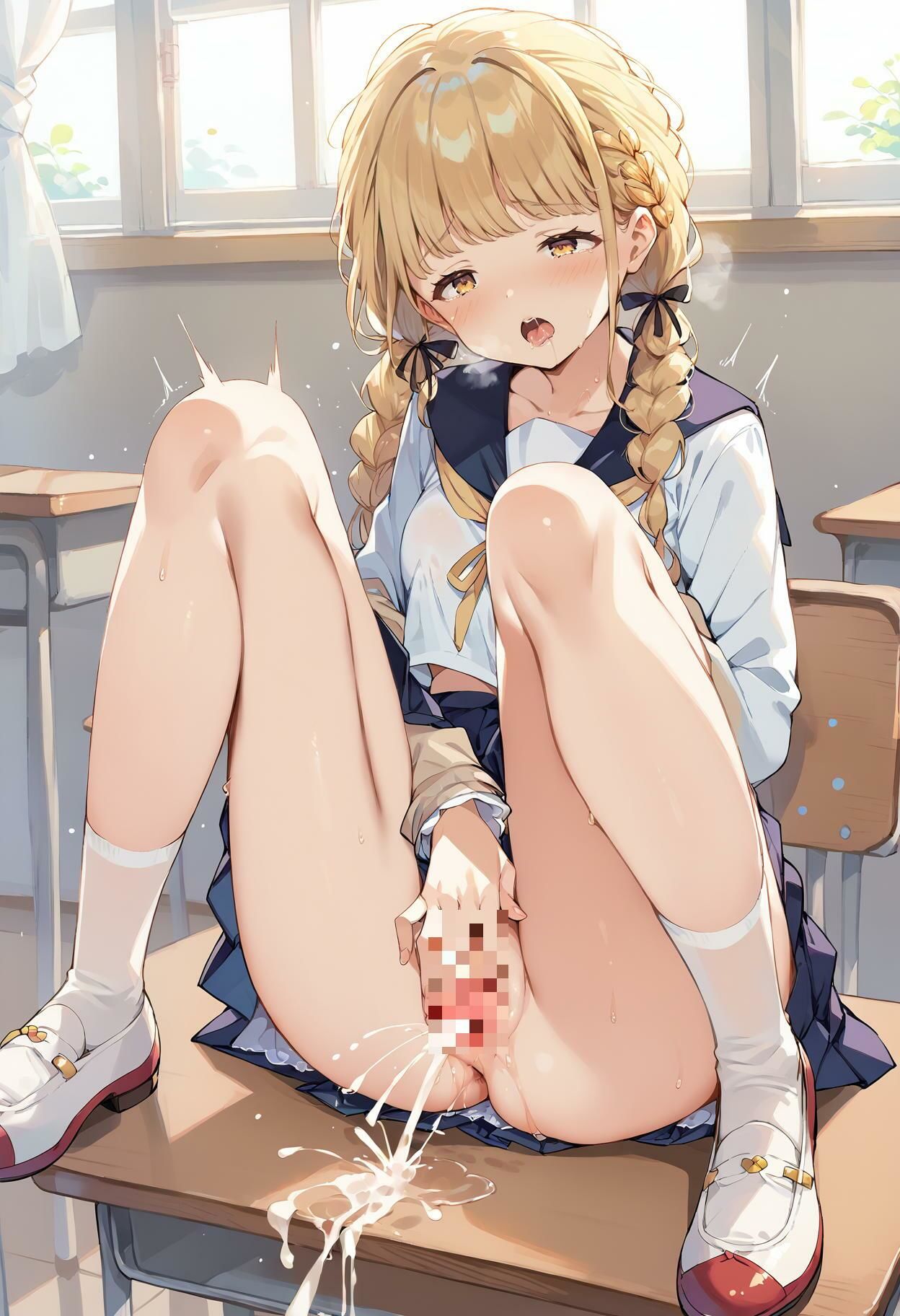 サンプル画像4:【藤◯こ◯ねのオナニー】オマンコ拡げて潮吹き(AI_Pussy) [d_426127]