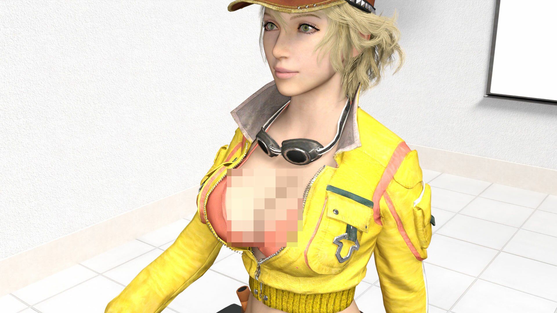 サンプル画像2:どこかで見たようなメカニック女性のコスプレ撮影風乳揺れ動画:メカニックパイパイ-001(Ozone_Layer) [d_426225]