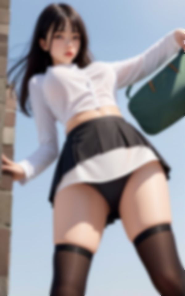 サンプル画像6:エロすぎる韓国系美女が街中で男にHな挑発(かなえAI) [d_426241]