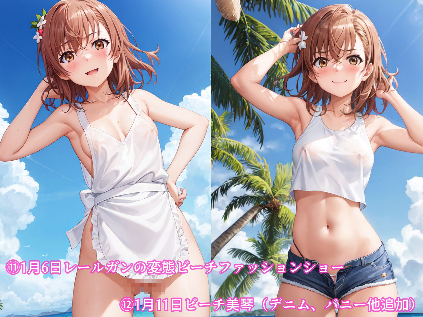 サンプル画像6:2023年7月〜2024年4月、とある科〇の超電〇砲羞恥まとめ(羞恥露出研究所) [d_426263]