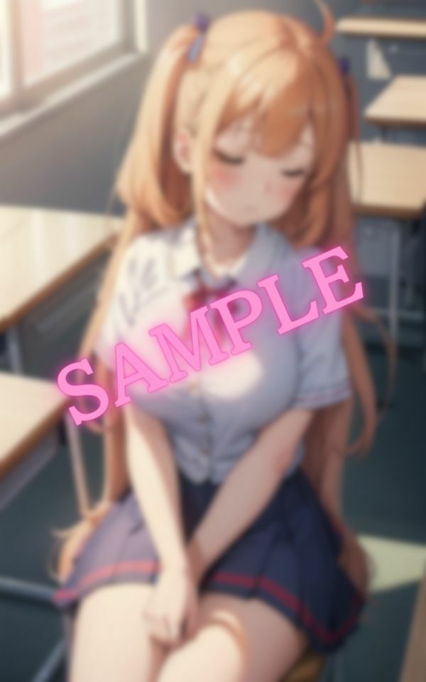 サンプル画像5:居眠りしている巨乳美少女の厳選画像集(AIラブ3) [d_426286]