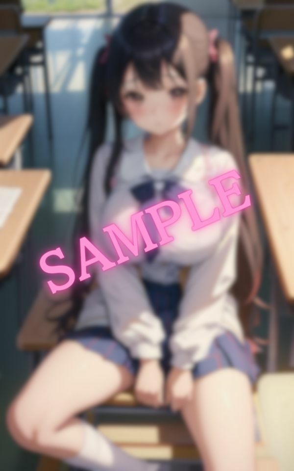 サンプル画像6:居眠りしている巨乳美少女の厳選画像集(AIラブ3) [d_426286]