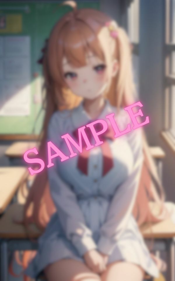 サンプル画像2:隣に座っている〇〇ちゃんの張りのあるおっぱいに興奮する僕・・・(極太バナナ) [d_426290]