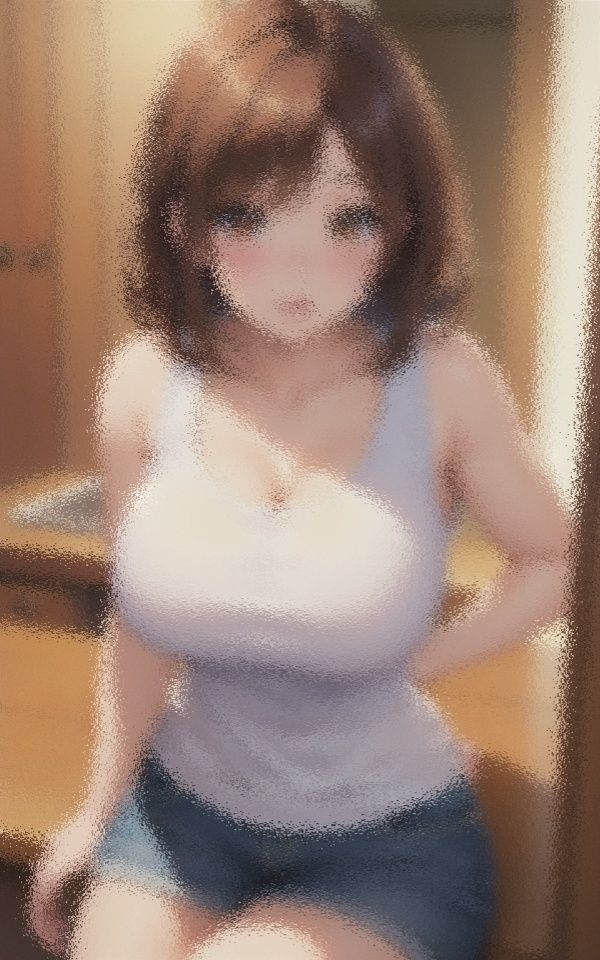 サンプル画像4:タンクトップ巨乳美女(LOVE美女) [d_426335]