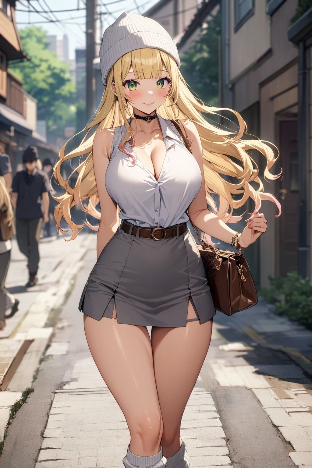 サンプル画像5:60キャラ 私服→ナース服 即オチ2コマ(事務びーむ) [d_426346]