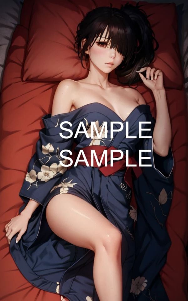 サンプル画像2:無表情な浴衣美女イラスト集(ラテ) [d_426506]