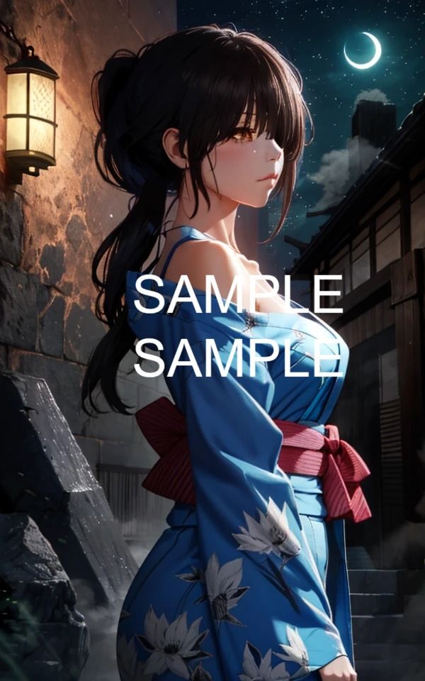 サンプル画像5:無表情な浴衣美女イラスト集(ラテ) [d_426506]