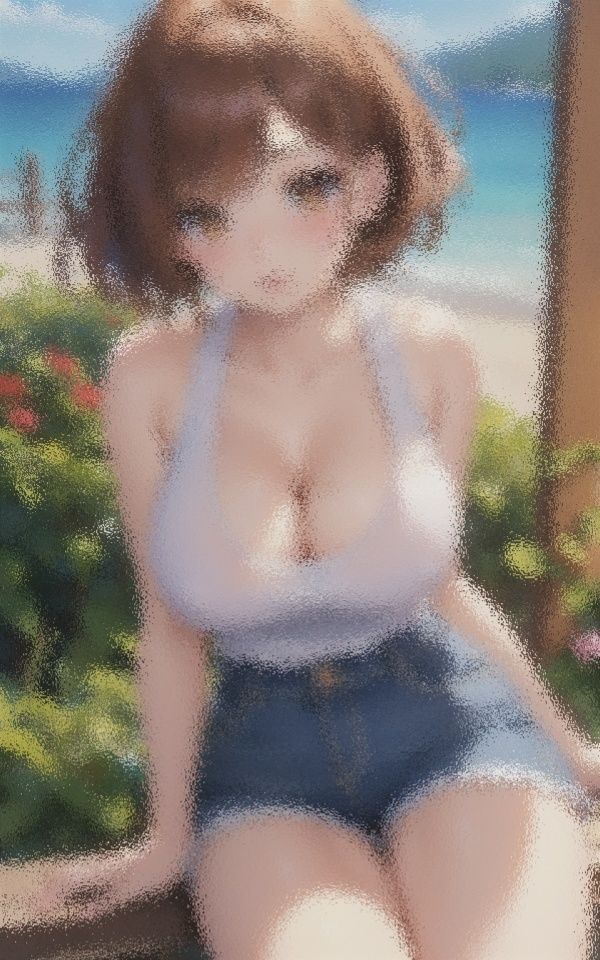 サンプル画像3:巨乳×タンクトップ 元気っ娘(kirakiraAI) [d_426534]