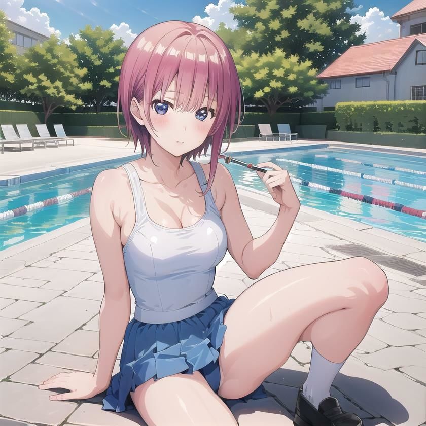 サンプル画像3:〜五等分の●嫁 水着編〜 中●一花 CG集 ＃1(イラストえちえち) [d_426593]