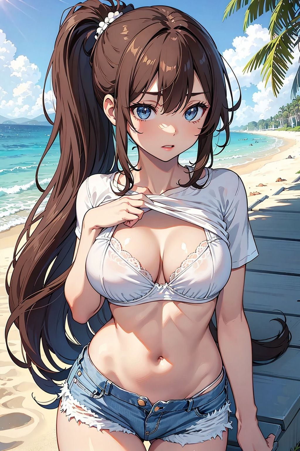 サンプル画像1:とにかくホットパンツが好き【巨乳 葵ちゃん編】(アルカナ) [d_426637]