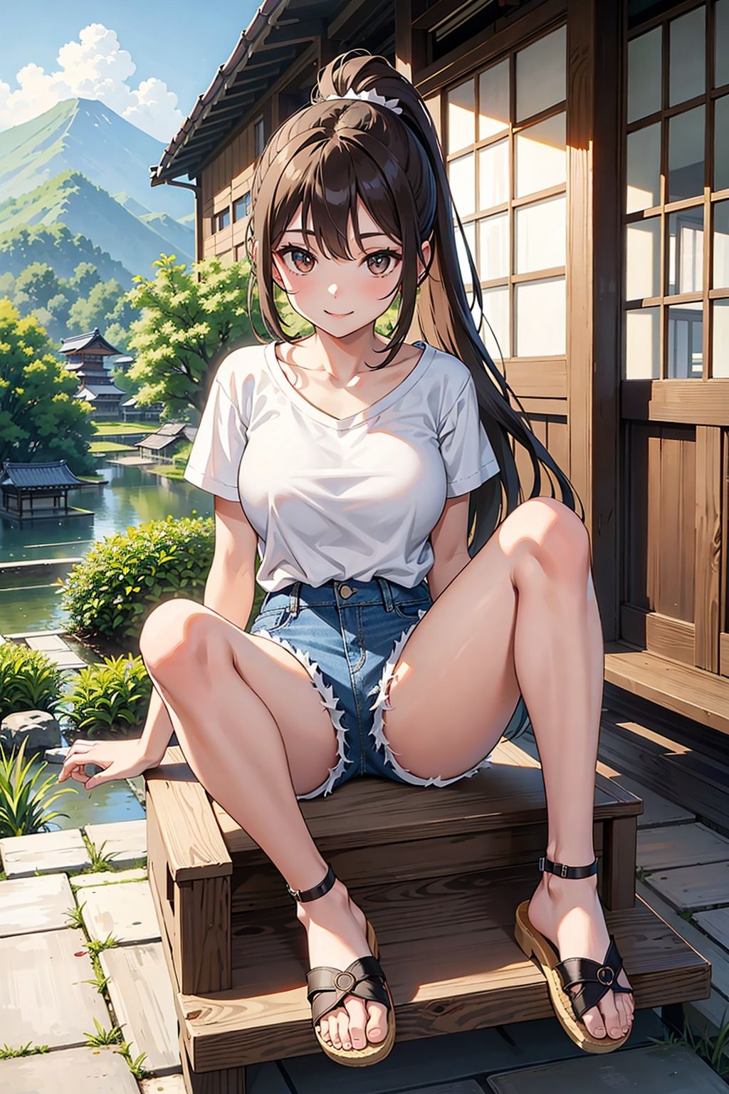 サンプル画像2:とにかくホットパンツが好き【巨乳 葵ちゃん編】(アルカナ) [d_426637]