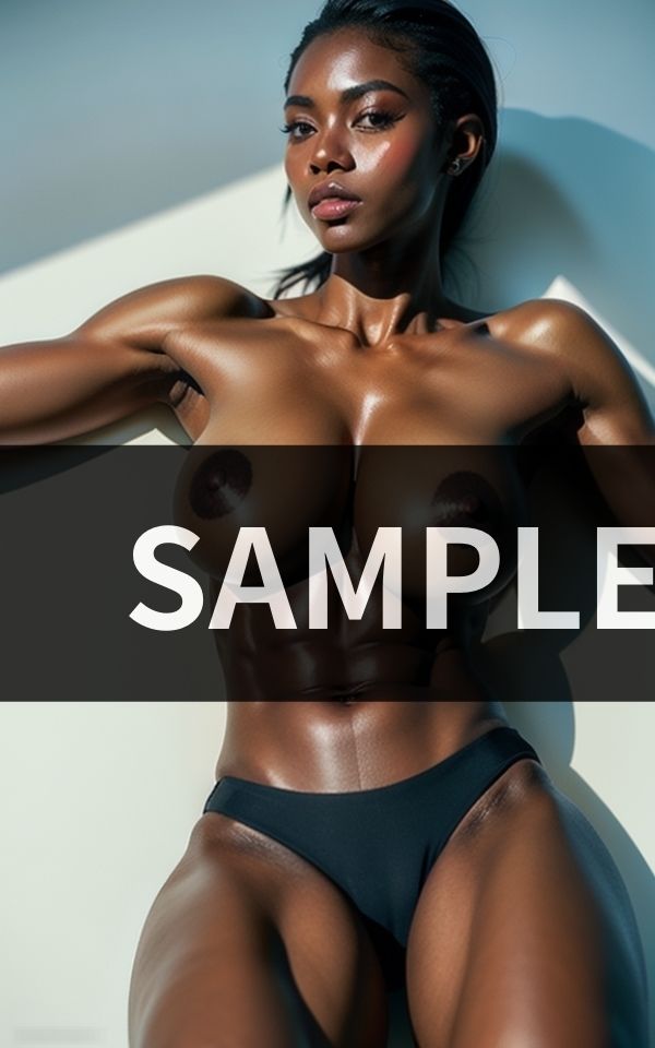 サンプル画像5:筋肉ムキムキ 黒い肌の美女達に抱かれたい(セクシングリーン) [d_426730]