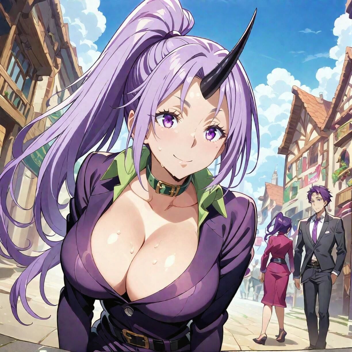 サンプル画像1:俺のシオ〇 〜肉便器NO.8 シオ〇 見た目は出来る女だけど実はポンコツな脳筋爆乳秘書〜(俺のAIする肉便器) [d_426744]