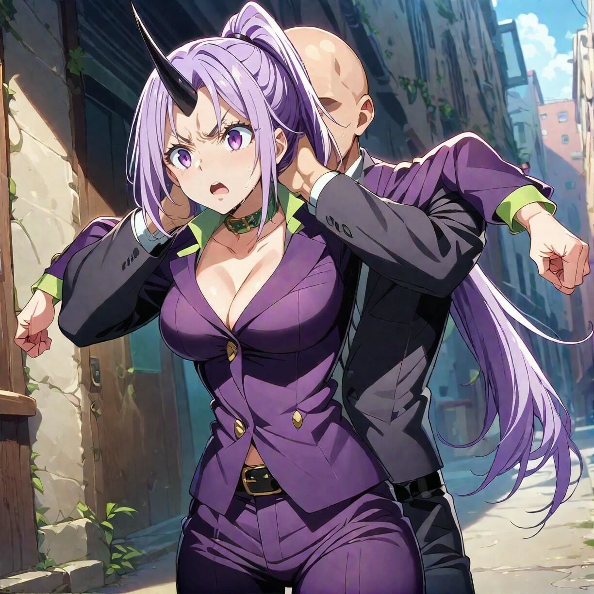 サンプル画像4:俺のシオ〇 〜肉便器NO.8 シオ〇 見た目は出来る女だけど実はポンコツな脳筋爆乳秘書〜(俺のAIする肉便器) [d_426744]