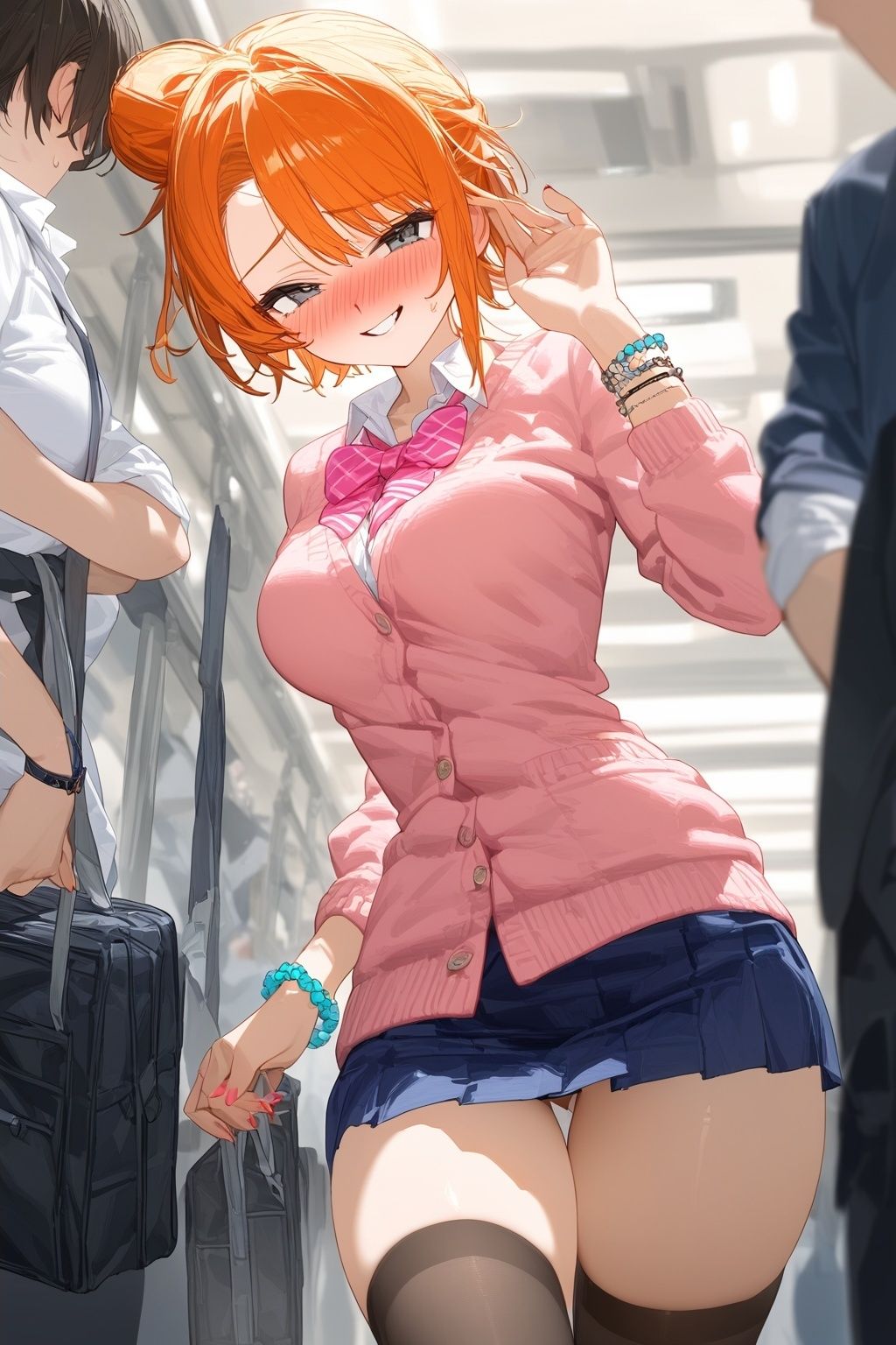 サンプル画像4:60キャラ 制服→バニーガールコス 即オチ2コマ(事務びーむ) [d_426827]