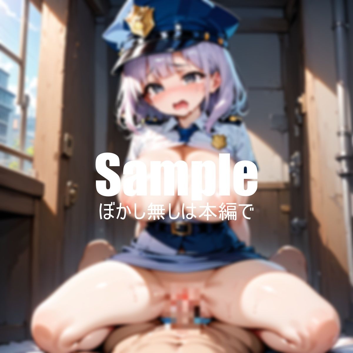 サンプル画像2:爆乳婦人警官を濃厚レ〇プ(HなAI美女) [d_426853]