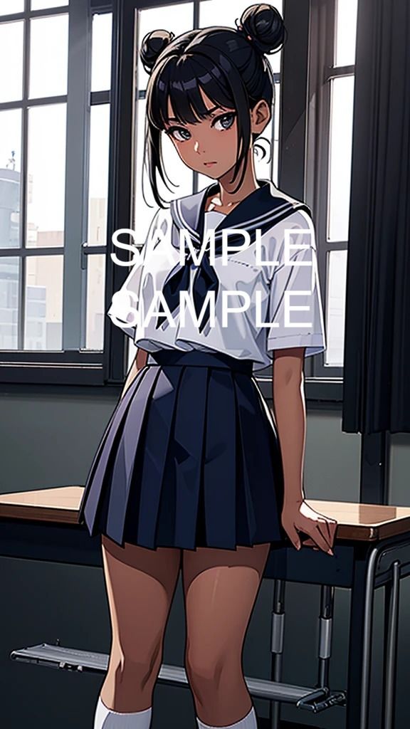 サンプル画像3:セーラー服美女のイラスト集(ラテ) [d_426854]