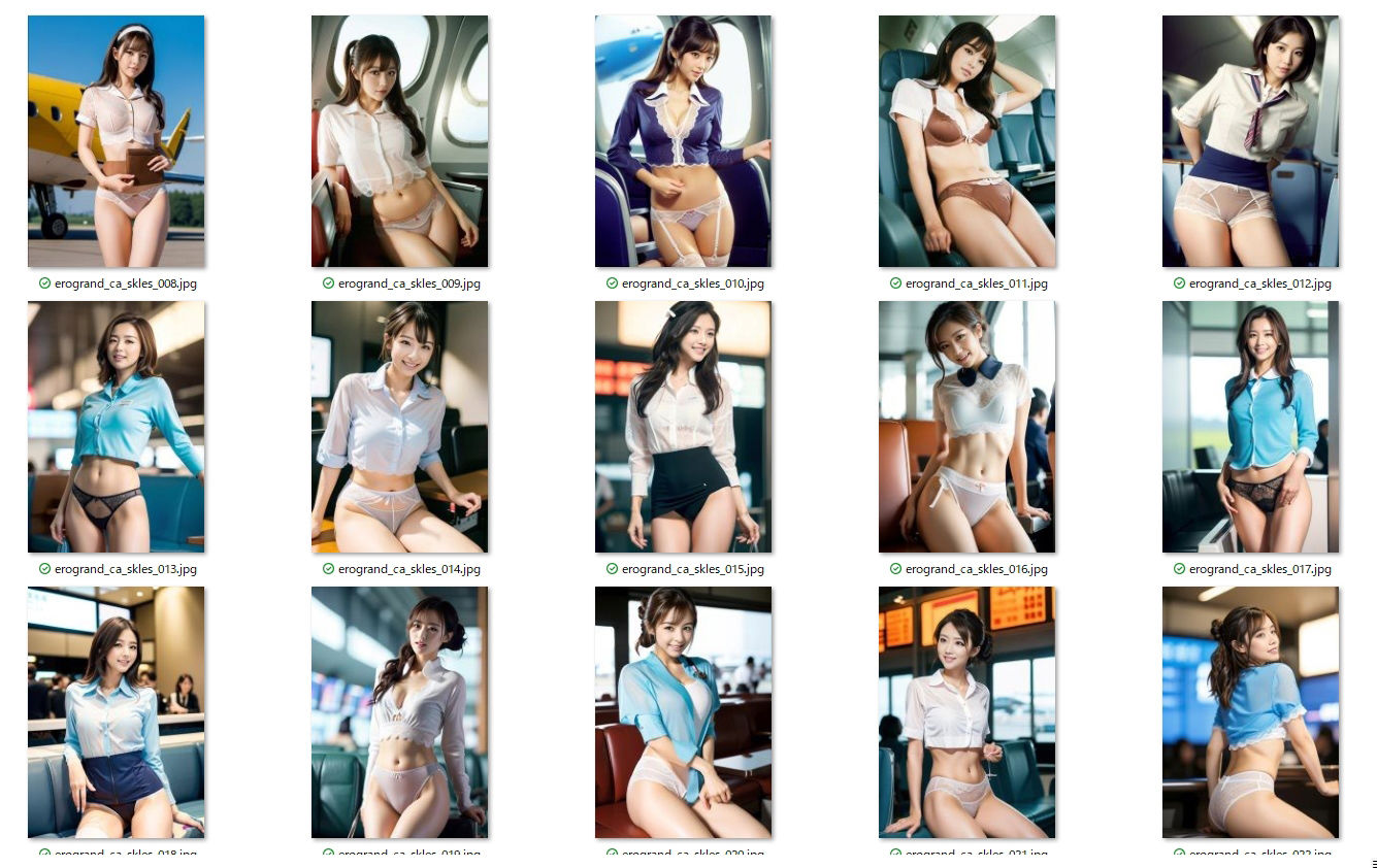 サンプル画像1:パンモロ特別フライト★エロス航空CA【脱スカ祭 】スカートレス・スペシャル便(エログランド) [d_427000]