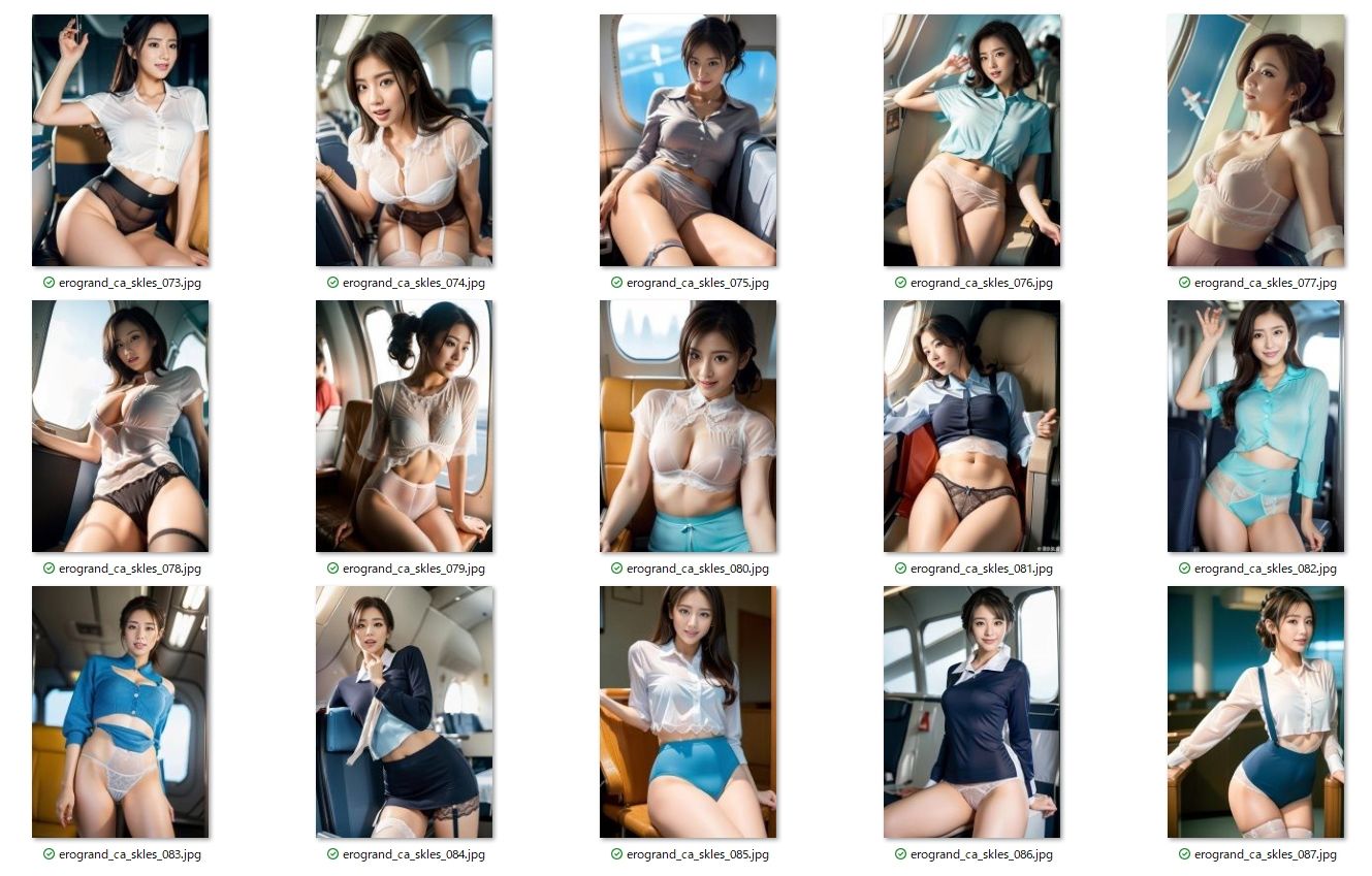 サンプル画像2:パンモロ特別フライト★エロス航空CA【脱スカ祭 】スカートレス・スペシャル便(エログランド) [d_427000]