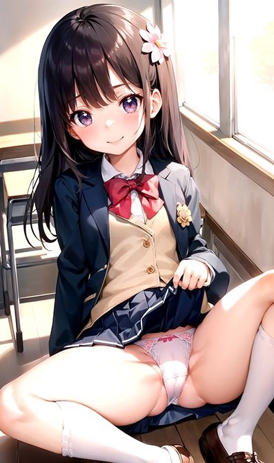 サンプル画像3:JKコスプレパンチラVol.5_制服・白ハイソックス すぐに使える？！インデックス付（PDF ＆ PNG）(あむかし屋) [d_427048]