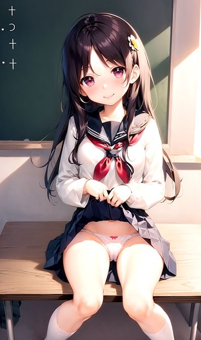 サンプル画像5:JKコスプレパンチラVol.5_制服・白ハイソックス すぐに使える？！インデックス付（PDF ＆ PNG）(あむかし屋) [d_427048]