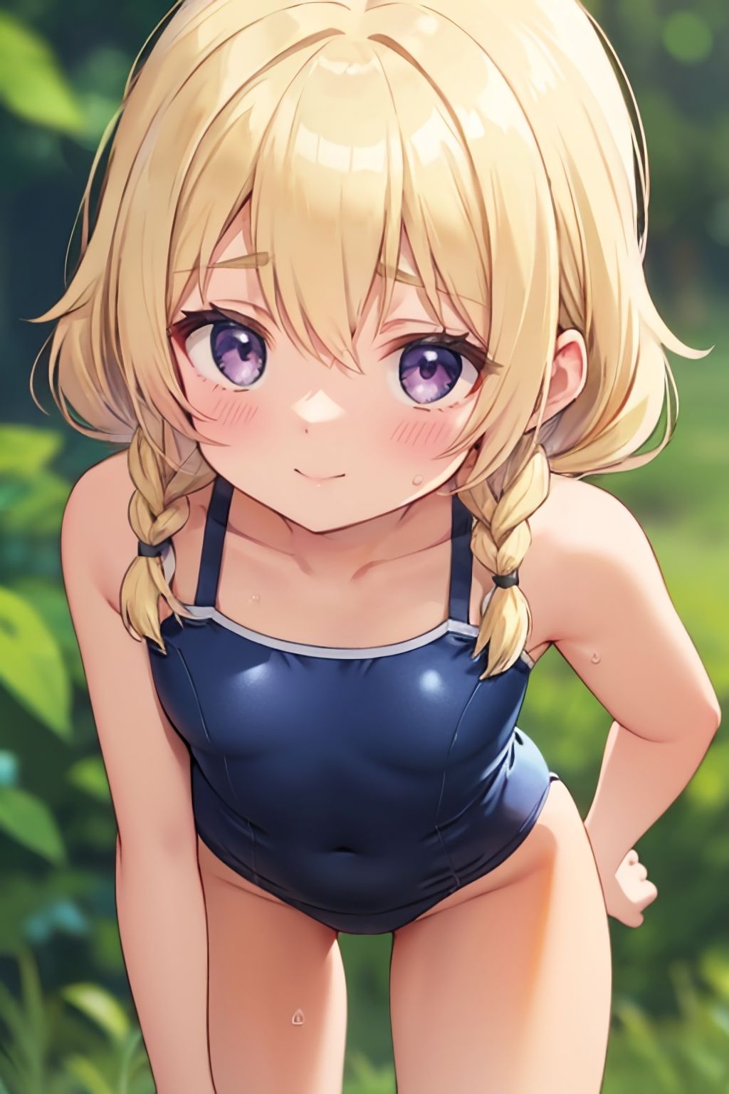 サンプル画像3:【スク水】水着美少女イラスト集 〜スクール水着編〜(ぱいろみん) [d_427052]