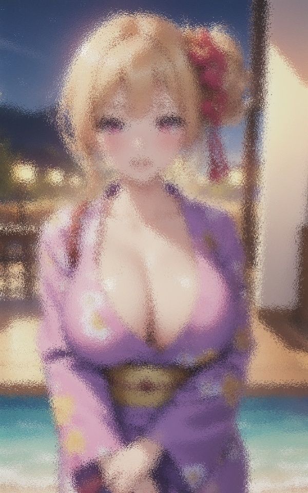 サンプル画像3:浴衣美人 溢れる巨乳(happyAI) [d_427056]