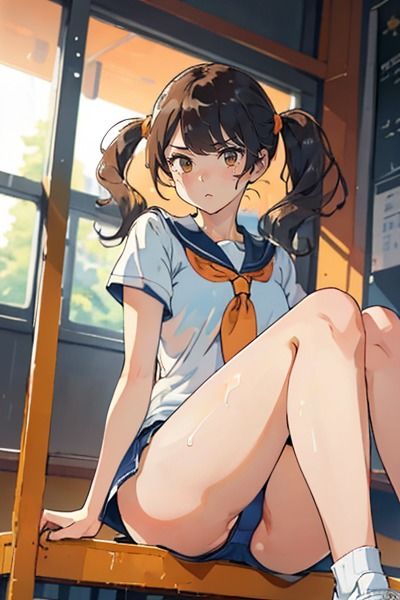 サンプル画像3:太ももと精液展 JK MIX(絵をアイする犬) [d_427063]