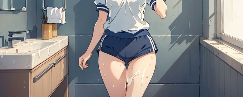 サンプル画像4:太ももと精液展 JK MIX(絵をアイする犬) [d_427063]