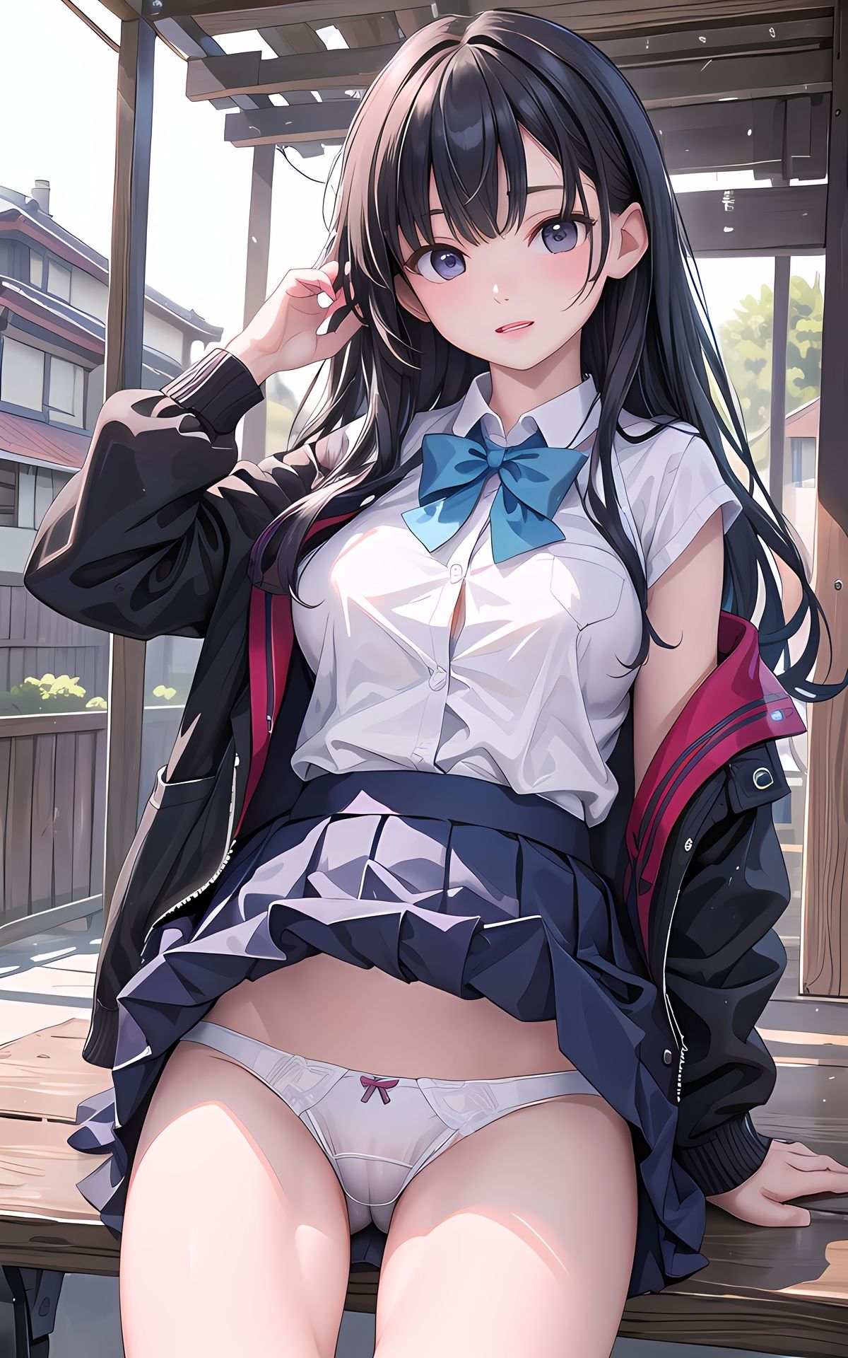 サンプル画像2:女子校生の妹のパンティーをみせてもらった(女子高生) [d_427203]