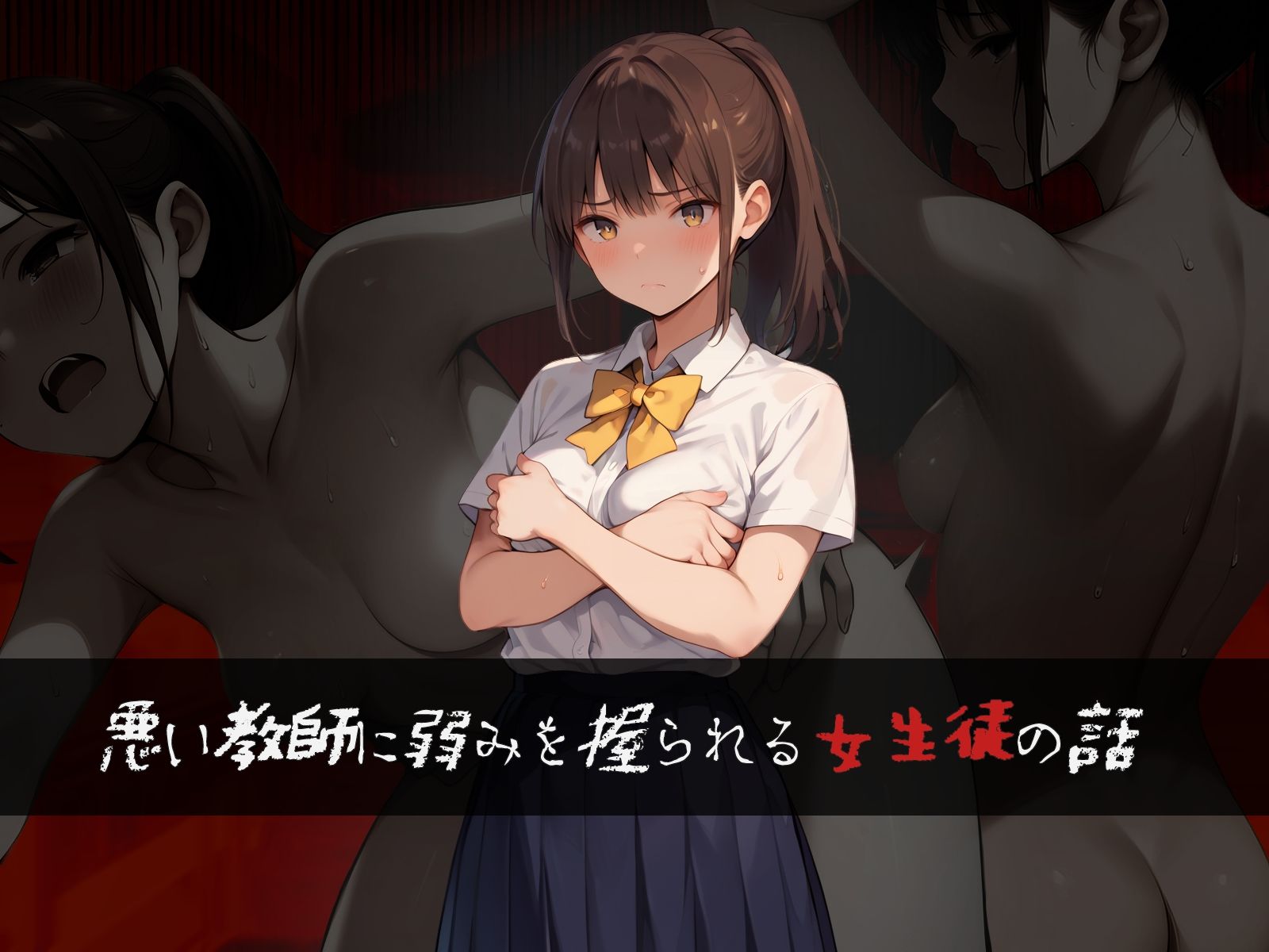 サンプル画像1:悪い教師に弱みを握られる女生徒の話(黄金船) [d_427223]